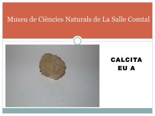 CALCITA
EU A
Museu de Ciències Naturals de La Salle Comtal
 