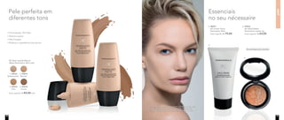 pele
Formulação Oil-Free
Textura suave
Alta fixação
Disfarça a aparência dos poros
Pele perfeita em
diferentes tons
Essenciais
no seu nécessaire
6. 97016	
	 NC Blush Baked
Nutrimetics Júpiter 2g
	 Preço sugerido: R$ 63,00
5. 96977	
	 NC Primer Facial
Nutrimetics 50ml
	 Preço sugerido: R$ 79,00
Dermatologicamente testados
	 Preço sugerido: R$ 84,00 cada
	 NC Base Líquida Mineral
Matte Nutrimetics 30ml cada
2. 97013
Biscotti
1. 97012
Butterscotch
3. 97014
Chai
4. 97015
Cocoa
A modelo está usando Primer Facial, Corretivo Líquido Light,
Base Líquida Mineral Matte Butterscotch, Pó Compacto
Velvet Finish Mineral Sand e Blush Baked Júpiter no rosto.
5.
1.
2.
3.
4.
6.
16 17
 