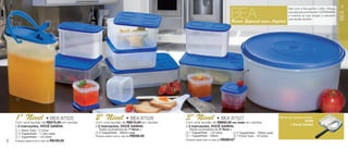 vitrine08-regiaoB_regiao B 6/11/12 8:34 AM Page 2




                                                                                                                                                                                           Veja como é fácil ganhar o BEA: Ofereça
                                                                                                                                                                                                                                     3

                                                                                                                                                  BEA




                                                                                                                                                                                                                                     BEA
                                                                                                                                                                                           sua casa para uma Reunião TUPPERWARE
                                                                                                                                                                                           e incentive as suas amigas a marcarem
                                                                                                                 5                                                                         uma reunião também.
                                                                                                                                                  Brinde Especial para Anfitriã


                                                                                                                                                                                                                           6
                                                                                                    2




                                                                                                        3




                                                            4
                 1




            1º uma reunião de • BEA 87525
            Com
                Nível R$375,00 em vendas                2º uma reunião de • BEA 87526
                                                        Com
                                                            Nível R$515,00 em vendas                        3º uma reunião de • BEA 87527 em vendas
                                                                                                            Com
                                                                                                                Nível R$695,00 ou mais                                               Brinde de Agradecimento:
                                                                                                                                                                                                       87528
            e 2 marcações, VOCÊ GANHA:                  e 2 marcações, VOCÊ GANHA:                          e 2 marcações, VOCÊ GANHA:                                                      1 Porta Colher
             1       1 Serve Tudo - 2 Litros              Todos os produtos do 1º Nível +                       Todos os produtos do 2º Nível +
             2       3 Tupperfresh - 1 Litro cada       4 3 Tupperfresh - 200ml cada                        3   1 Tupperfresh - 1,6 Litros          5   2 Tupperfresh - 700ml cada
             3       1 Tupperfresh - 1,6 Litros         Produtos deste nível no valor de R$208,92           4   1 Tupperfresh - 200ml               6   1 Porta Tudo - 10 Litros
            Produtos deste nível no valor de R$169,95                                                       Produtos deste nível no valor de R$389,87
    2
 