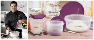 vitrine12-regiaoB_regiao B 9/27/12 10:59 AM Page 22




                                                                                                                                                                               23


                                                                                                      Novidade




                                                                                                                                                                                    SERVIR
                                                                                                                                                                               PREPARAÇÃO
                                                            do por
                                                      Assina
                                                                     87720
                                                                     Exata - 1 Litro
                                                                     12,6cm de diâm. x 14cm de alt.
                                                                     Preço sugerido:   R$49,99        87718
                                                                                                      Tigela Batedeira Pequena
                                                                                                      1 Litro
                                                                                                      15,8cm de diâm. x 11cm de alt.
                                                                                                      Preço sugerido:   R$32,99




                                                                                                                                       3,2 Litros
                                                                                   1 Litro

                                                                                                                    1 Litro

                                                                                                                                              87721
                                                                                                                                              Tigela Batedeira Grande - 3,2 Litros
                                                                                                                                              24,4cm de diâm. x 11,5cm de alt.
                                                                                                                                              Preço sugerido:   R$49,99
   22
 