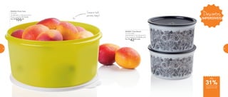 Descontos
IMPERDÍVEIS
Conserve tudo
por mais tempo!
31%de desconto nas
páginas 62 e 63
até
800889 | Pote Master
1,5 Litro cada
16,6 diâmetro X 9,7 altura (cm)
Preço sugerido: R$ 60,00 cada
Por: R$
42,00 cada
802006 | Porta Tudo
10 Litros
32 diâmetro X 15,6 altura (cm)
Preço sugerido: R$ 153,00
Por: R$
105,00
62 63
 