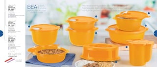 VOCÊ GANHA:
Todos os produtos do 2o
Nível +
4 | 1 Cristalwave 2L
5 | 1 Cristalwave 3L
6 | 1 Jarra para aquecer no
micro-ondas
3o
Nível | 802004
Com uma
Experiência de
R$ 985,00
em vendas e
2 marcações
VOCÊ GANHA:
Todos os produtos do 1o
Nível +
4 | 1 Cristalwave 2L
2o
Nível | 802003
Com uma
Experiência de
R$ 735,00
em vendas e
2 marcações
VOCÊ GANHA:
1 | 1 Tampa para aquecer no micro-ondas
2 | 2 Cristalwave 1L
3 | 1 Cristalwave 1,5L
1o
Nível | 802002
Com uma
Experiência de
R$ 540,00
em vendas e
2 marcações
Brinde de agradecimento
*Cores variadas
Cód.: 88959
2 Pás para Patê
3
5
1
4
4
6
2
2
Reúna seus amigos e receba uma Consultora
Tupperware. Além de uma experiência incrível,
você pode ganhar todos estes produtos
BEA
Brinde
Especial
da Anfitriã
Perfeito para Aquecer
no Micro-ondas
64 65
 
