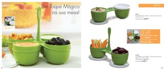 Um Toque Mágico                                       SERVIR



                              na sua mesa!   87517
                                             Duo Mágico sem Haste - 2 peças de 250ml cada
                                             10 x 25 x 7,1cm
                                             Preço sugerido: R$39,99



     Tampas com sistema
     “toque mágico” de
     fechamento.




                                                      LEVE
                                                      Duo Mágico sem Haste
                                                                  19,99
                                                      por apenas R$
                                                      na compra do Duo Mágico com Haste
                                                      cód. do conj.: 87518
                                                      Preço do conj.: R$55,98




                                             87436
                                             Duo Mágico com Haste - 2 peças de 250ml cada
                                             Montado: 10 x 25 x 18,4cm
                                             Preço sugerido: R$44,99
                                             Por apenas: R$35,   99




24                                                                                        25
 
