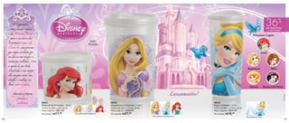 vitrine03_vit03 1/21/13 10:17 AM Page 30




                                                                                                                                                                                                                                                    %
            A Tupperware

          traz o mundo mágico
                                                                                                                                                                                                                                      36
                                                                                                                                                                                                                                     de desconto
                                                                                                                                                                                                                                       no Copo Cinderela
          das Princesas Disney
                                                                                                                                                                                                                     Próximos Copos:
          para o seu dia a dia!
                                                                                            Efeito
        O primeiro Copo é da
                                                                                           Perolado
        Cinderela, uma princesa

        que sempre acreditou que
                                                                                                                                                                                                                               Ariel
        um dia os seus desejos se

        tornariam realidade. Com

        a ajuda de sua Fada
                                                                                                                                                                                                               Rapunzel                    Bela
        Madrinha e seus amigos

        ela consegue vencer seus

        desafios e realizar seu

        lindo conto de fadas.
                                                                                                                                                                                                                 Aurora             Branca de Neve

            Aguarde a próxima                                                                                                                                Lançamentos!




                                                                                                                                                                                                                                                           © Disney
                 princesa e

                Colecione!                 88334                                                       88333                                                                88335
                                           Redondinha Princesas - 500ml                                Guarda Suco Princesas - 1 Litro                                      Copo Cinderela - 470ml
                                           10,3cm de diâm. x 9cm de alt.                               10,3cm de diâm. x 17,2cm de alt.                                     7,8cm de diâm. x 16,9cm de alt.
                                           Preço sugerido: R$27,49                                     Preço sugerido: R$38,49                                              Preço sugerido: R$29,99
                                           Por apenas: R$ 17, 99           Arte aberta da Redondinha   Por apenas: R$ 27, 99                                                Por apenas: R$ 18,  99
                                                                                                                                          Arte aberta do Guarda Suco                                          Arte aberta do Copo
 30                                                                                                                                                                                                                                                         31
 