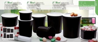 vitrine04-AUTO_AUTO 2/16/12 10:32 AM Page 2




                                                                                                                                                                                                          3
           1º uma reunião de • BEA 87342
               Nível R$380,00 em vendas                    2º uma reunião de • BEA 87343
                                                               Nível R$525,00 em vendas                3º uma reunião de • BEA 87344 em vendas
                                                                                                           Nível R$700,00 ou mais                      BEA




                                                                                                                                                                                                          BEA
           Com                                             Com                                         Com
           e 2 marcações, VOCÊ GANHA:                      e 2 marcações, VOCÊ GANHA:                  e 2 marcações, VOCÊ GANHA:                      Brinde Especial para Anfitriã
               1   2 Potes Master - 1500ml cada                Todos os produtos do 1º Nível +             Todos os produtos do 2º Nível +
               2   1 Super Instantânea nº 1 - 1200ml       3   1 Super Instantânea nº 2 - 1900ml       5   1 Super Instantânea nº 3 - 2800ml           Veja como é fácil ganhar o BEA: Ofereça sua casa
            3      1 Super Instantânea nº 2 - 1900ml       4   1 Mini Instantânea - 575ml              6   1 Super Instantânea nº 4 - 4000ml            para uma Reunião TUPPERWARE e incentive as
           Produtos deste nível no valor de R$183,66       Produtos deste nível no valor de R$267,23   Produtos deste nível no valor de R$411,31        suas amigas a marcarem uma reunião também.

                                                       4
                                                                                                            5
                                                                                                                                                   6
           1




                                                                                                                                                               Brinde de Agradecimento:
                                                                                                                                                                                 87345
                                                                                                                                                                   1 Copinho - 150ml




                                                                      3                    2

        Seu armário mais organizado!
    2
 