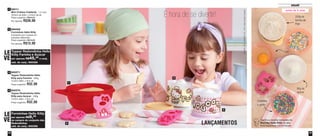 49 
Infantil 
48 
acima idades?????? 
de 6 anos 
82011 
Mini Criativa Celebrity - 1,4 Litro 
18,9cm de diâm. x 9,3cm de alt. 
Preço sugerido: R$44,00 
Por apenas: R$30,00 
890006 
Forminhas Hello Kitty 
Composto por 3 peças em 
posições diferentes 
Preço sugerido: R$19,00 
Por apenas: R$13,00 
1 
2 
800271 
Tupper Redondinha Hello 
Kitty para Farinha - 200g 
12,9cm diâm. x 9cm alt. 
Preço sugerido: R32,00 
3 
800270 
Tupper Redondinha Hello 
Kitty para Açúcar - 200g 
12,9cm diâm. x 9cm alt. 
Preço sugerido: R32,00 
4 
1 
2 
3 
4 
É hora de se divertir! 
1 ovo 
Confira a receita completa do 
Biscoito Hello Kitty no site: 
www.tupperware.com.br/receita 
200g de 
farinha de 
trigo 
90g de 
açúcar 
Confeitos 
a gosto 
Tupper Redondinha Hello 
Kitty Farinha e Açúcar 
por apenas R$45,00 o conj. 
cód. do conj.: 800328 
LE 
VE 
Forminhas Hello Kitty 
por apenas R$9,00 
na compra do conjunto das 
Redondinhas 
cód. do conj.: 800358 
LE 
VE 
© 1976, 2014 SANRIO CO., LTD. Used Under License. 
LANÇAMENTOS 
 