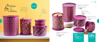 801587 | Mini Instantânea
575ml
13,1 diâmetro X 8,1 altura (cm)
R$
40,00
801592 | Pote Master
1,5 Litro
16,9 diâmetro X 9,7 altura (cm)
R$
60,00
801589 | Super Instantânea Slim 2
2,25 Litros
15 diâmetro X 17,4 altura (cm)
Preço sugerido: R$ 66,00
Por: R$
49,00
801591 | Super Instantânea Slim 4
4,2 Litros
19,1 diâmetro X 21,3 altura (cm)
Preço sugerido: R$ 92,00
Por: R$
69,00
Armazenar
Leve
Pote Master 1,5 Litro +
Mini Instantânea 575ml
Por: R$
70,00 o conjunto
cód. do conjunto: 801848
30%de desconto nas
páginas 24 e 25
até
Lançamentos
Parafechar,
ésóapertaro
centrodatampa
Dopacotediretopara
aInstantânea.Garantia
debiscoitoscrocantes
24 25
 