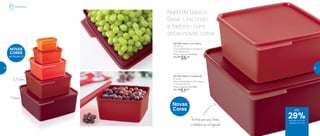 Nada de básico.
Basic Line lindo
e fashion, com
estas novas cores
801790 | Basic Line Marsala
5 Litros
26,4 comprimento X 25,1 largura
X 11,5 altura (cm)
Preço sugerido: R$ 72,00
Por: R$
51,00
Refrigerador
29%de desconto nas
páginas 44 e 45
até
Novas
Cores
Perfeitaparasuasfrutas
eembelezaseurefrigerador
5Litros
2,5Litros
801789 | Basic Line Cherry
2,5 Litros
21,3 comprimento X 20 largura
X 9,7 altura (cm)
Preço sugerido: R$ 49,00
Por: R$
35,00
NOVAS
CORES
no Vitrine 12
44 45
 