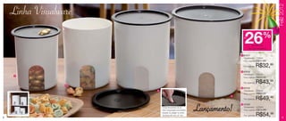 Feliz 2012
    Linha Visualware

                                                                           26
                                                                          até


                                                                                   de desconto
                                                                                                 %
                                                                                na Linha Visualware


                                                                         1 87017
                                                                          Visualware - 1300ml
                                                                          Preço sugerido:    R$41,99

                                                                          Por apenas:        R$32,99
                                                                         2 87018
                                                                          Visualware - 2500ml
     1
                                                                          Preço sugerido:    R$52,99


                  2
                                                                          Por apenas:        R$43,99
                                                                         3 87019
                       3                                                  Visualware - 3100ml
                                                                          Preço sugerido:    R$63,99
                                                                     4
                                                                          Por apenas:        R$49,49

                                                           Lançamento!
                                                                         4 87020
                           Possui fechamento de um                         Visualware - 4250ml
                           único toque,basta uma simples                   Preço sugerido:   R$74,99
                           pressão do polegar no centro

8
                           da tampa até ouvir um “clic”.                   Por apenas:       R$54,99        9
 