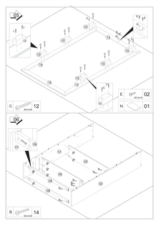 05                                                                        C
                                                                                  C
                                                                                                                      E
                                                                                                                               E

                                                                                                                      N
             C
                                                        C                 10
    C                                               C
                                                                                                       E
                                                                                                           E
                                                                                               13      N
             10                                    10                                                           CC
                                  C
                             C

                                                                                                   C           10
                            10                                                             C



                             15                                                           10
                                                                          C
                                                                      C


                                                                 10
                                      16
                                                                 14                            C
                                                                                           C

                                                                                                           E
                                                                                                                     Ø3,0x16
                                                                                                                               02
                                                                                      10
C
             Ø4,5x45
                     12                                                                                    N                   01

    06



                       09
        01
                                               01           B

                                                            B
                                                                          05
                                      B

                                      B                                               B
                       B                                                          B
                                      B        06

                                          09                 B
                       B                                    B                         02
                                                            B
                                               B
                                      08


                                               B



B
             Ø4,5x30
                       14
 