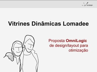 Vitrines Dinâmicas Lomadee
Proposta OmniLogic
de design/layout para
otimização
 