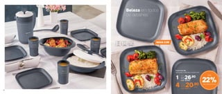 Prato Post Me
20,4 comp. X 20,4 larg. X 2,9 alt. (cm)
cada
NOVA COR
Beleza em todos
os detalhes
4 Cód.: 804013
Por:
Cód.: 803941
1
Por:
R$26,90
R$20,90
22%de desconto
Até
Servir
1918
 