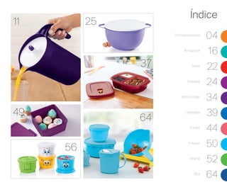 37
Comida brasileira
04
Armazenar
16
Servir
22
Preparar
24
Micro-ondas
34
Geladeira
39
Portátil
44
Freezer
50
Infantil
52
BEA
64
56
11
49
64
25
Índice
 