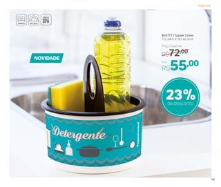 NOVIDADE
23%de desconto
803771 | Tupper Clean
17,2 diâm. X 18,1 alt. (cm)
Por
R$55,00
Preço Sugerido
R$72,00
Organizar
49
 