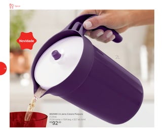 802569 | A Jarra Colors Púrpura
2 Litros
21,24 comp. x 13,9 larg. x 22,7 alt. (cm)
R$
92,00
Novidade
2L
Servir
14
 