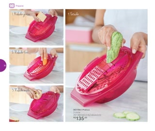 Preparar
801766 | Prática
2 Litros
29,1 diâmetro X 8,2 altura (cm)
R$
135,00
1.Raladorgrosso 4.Fatiador
2.Raladorfino
3.Raladormédio
30
 