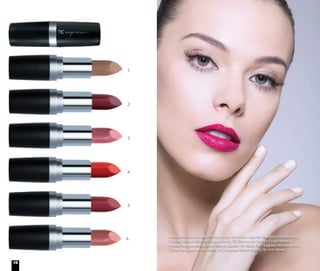 A modelo está usando Primer Facial, Corretivo Líquido Medium/Médio, Base
Líquida Mineral Biscotti/Bege médio, Pó Compacto Velvet Finish Mineral
Maple/Bege médio e Blush Baked Júpiter no rosto. NC Express Máscara para
Cílios Alongadora nos olhos. NC Express Batom Hurry Up nos lábios.
1.
2.
3.
4.
5.
6.
16
 