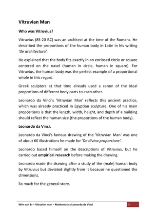 Vitruvian Man Mathematics Leonardo da Vinci.pdf