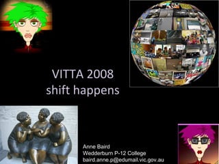 VITTA 2008 shift happens Anne Baird Wedderburn P-12 College [email_address] 