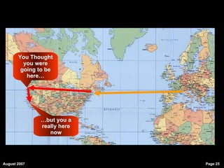 You Thought you were going to be here… … but you a really here now 