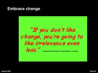 Embrace change 