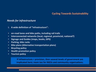Cycling and Sustainability: Two Wheels Good, Four Wheels Bad | PDF