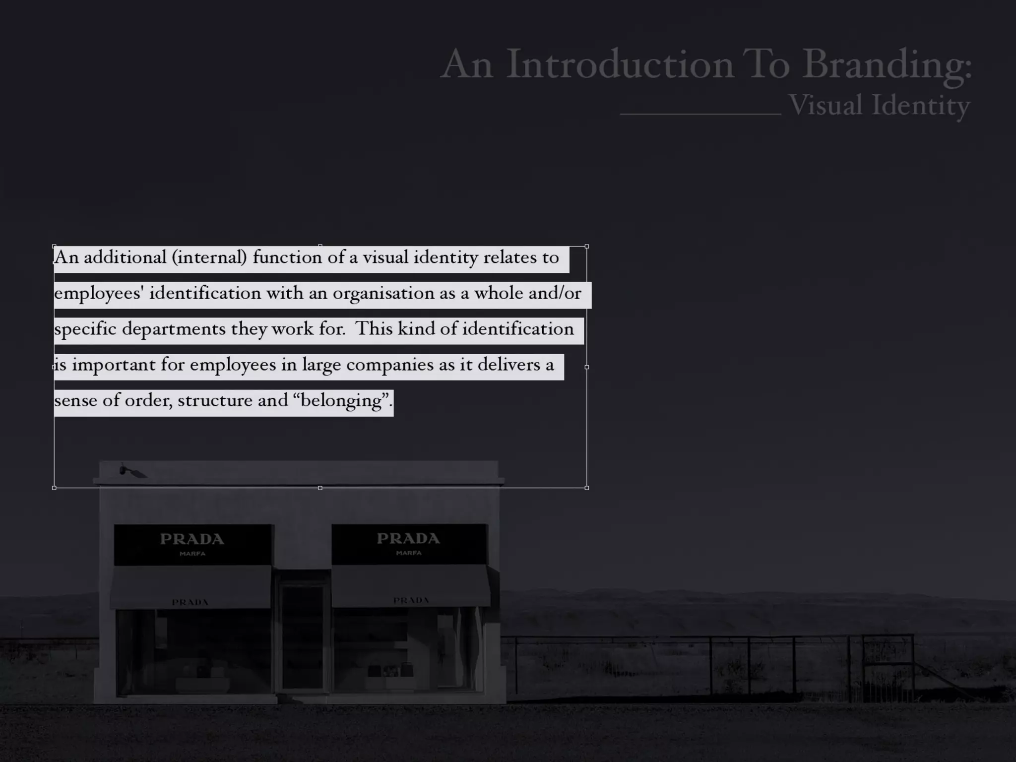 Introduction To Branding: Identity