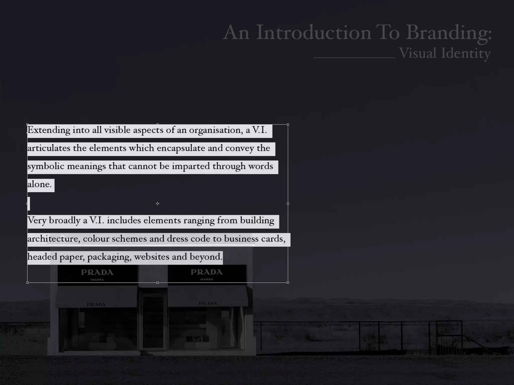 Introduction To Branding: Identity