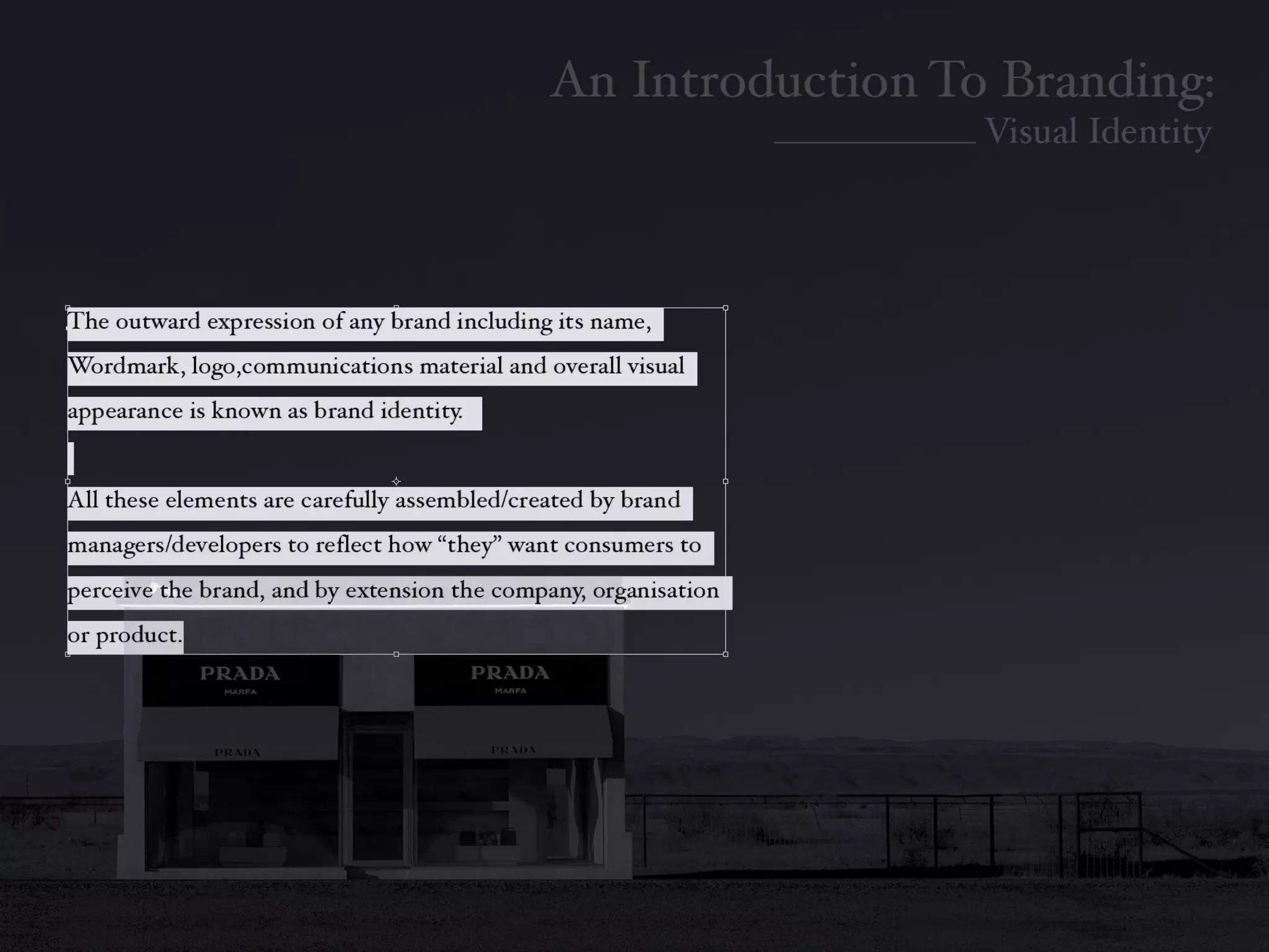 Introduction To Branding: Identity