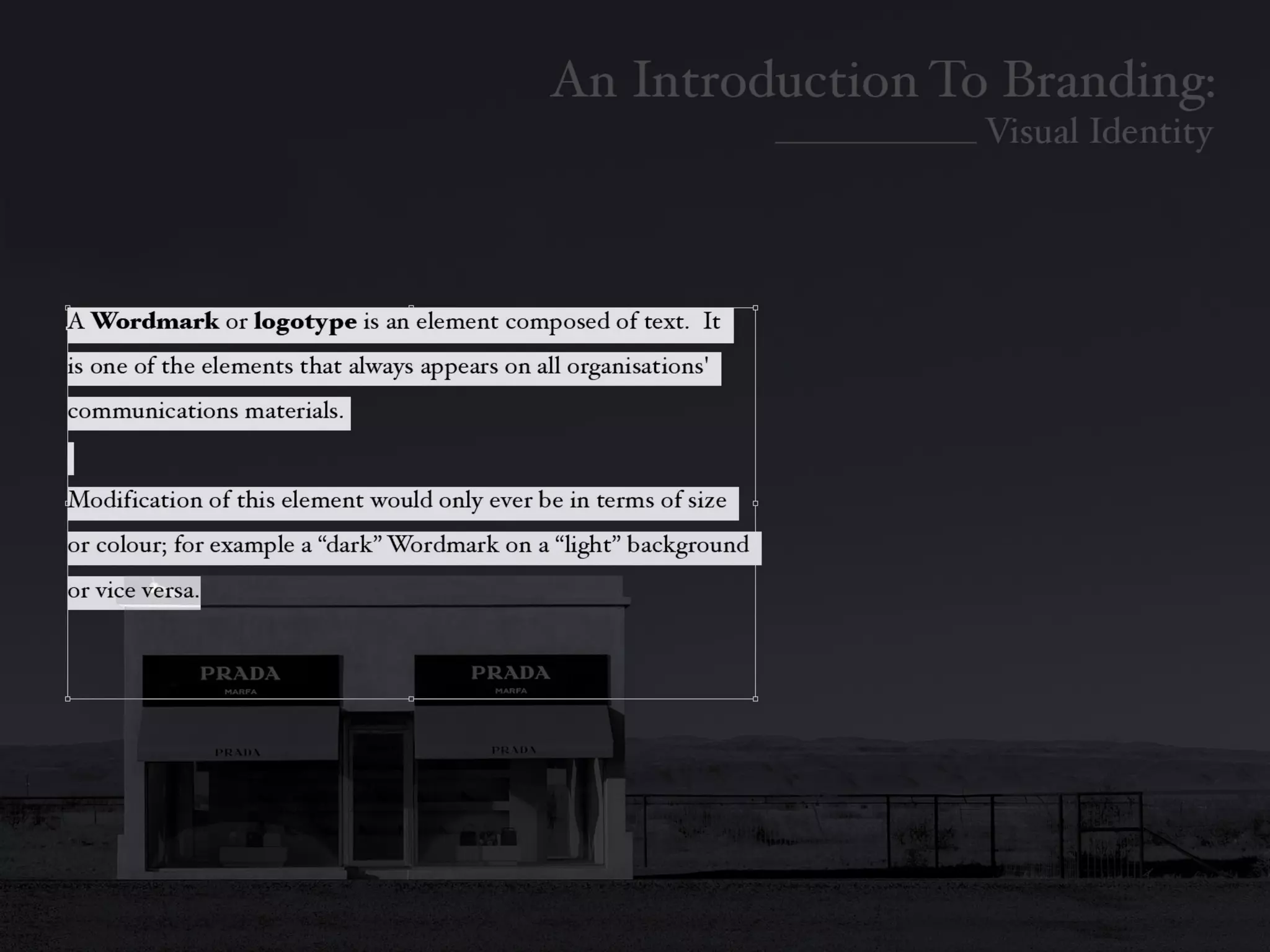 Introduction To Branding: Identity