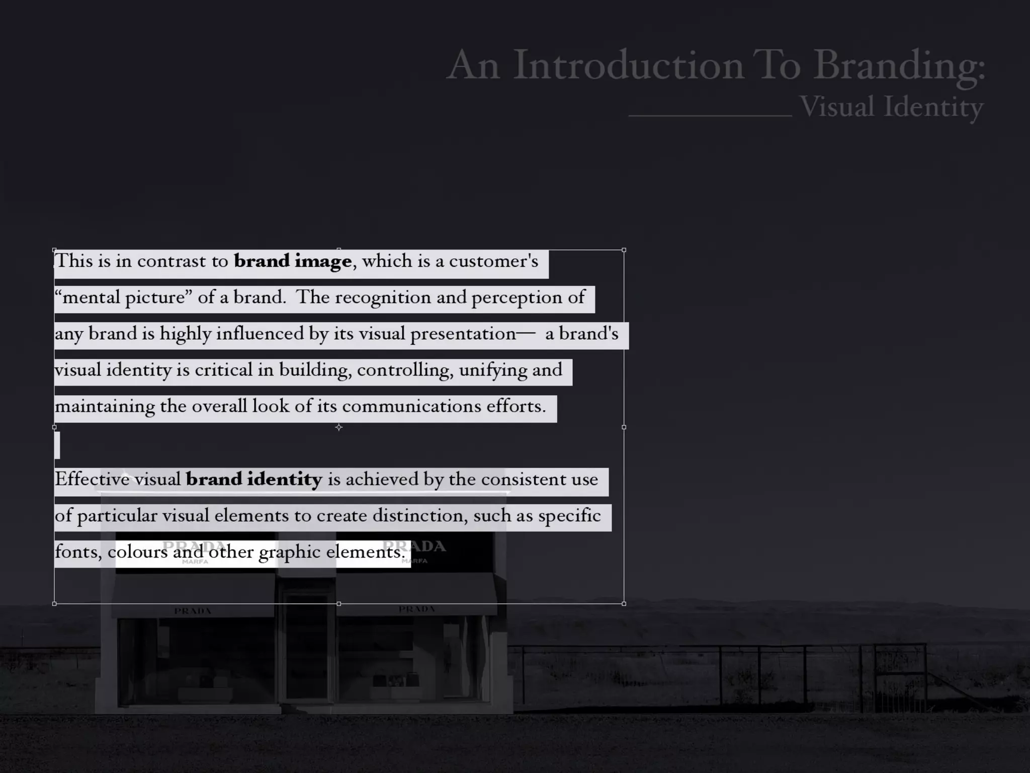 Introduction To Branding: Identity