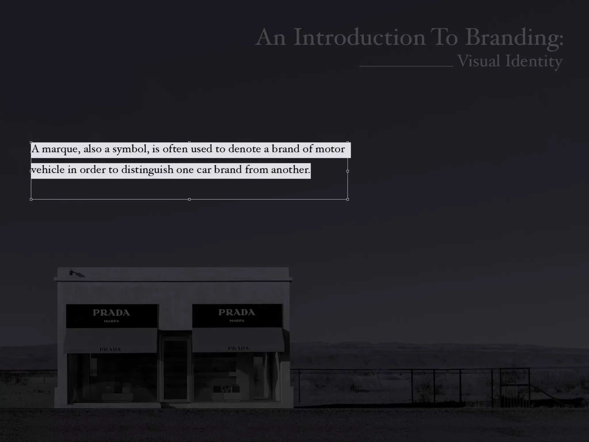 Introduction To Branding: Identity