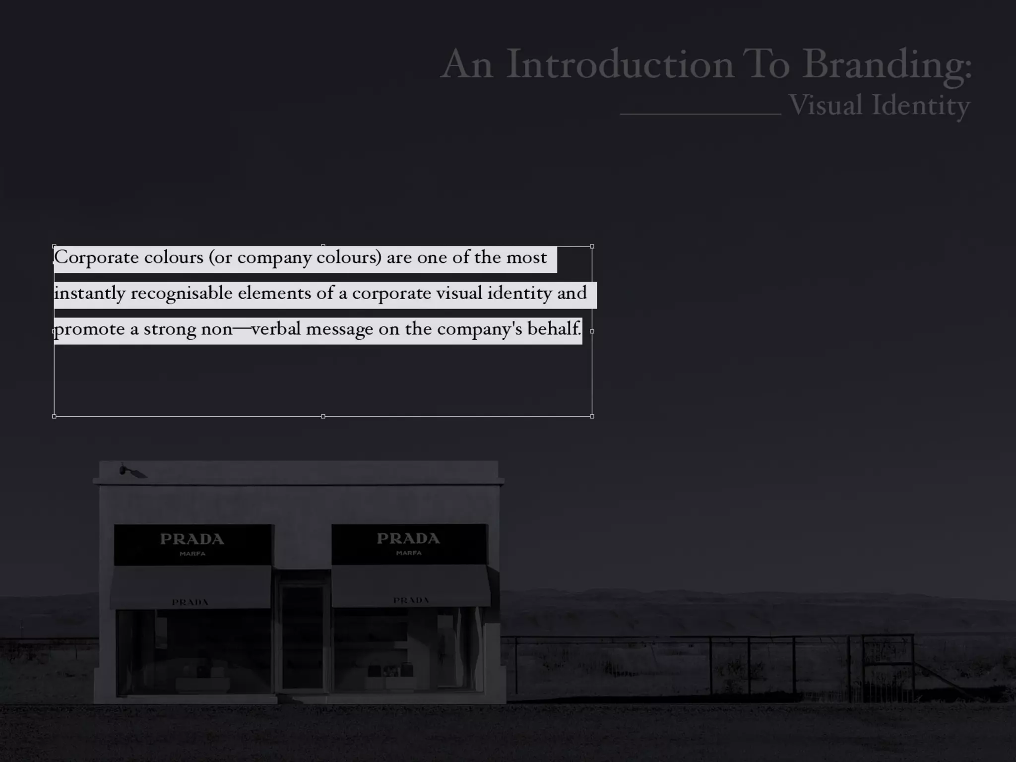 Introduction To Branding: Identity