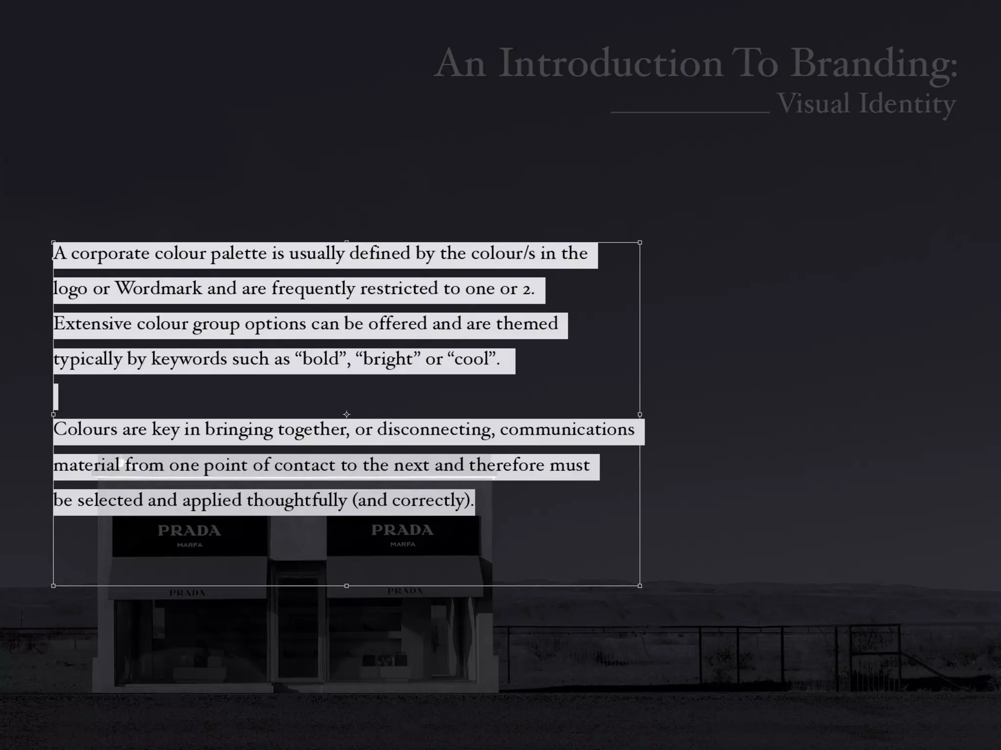 Introduction To Branding: Identity