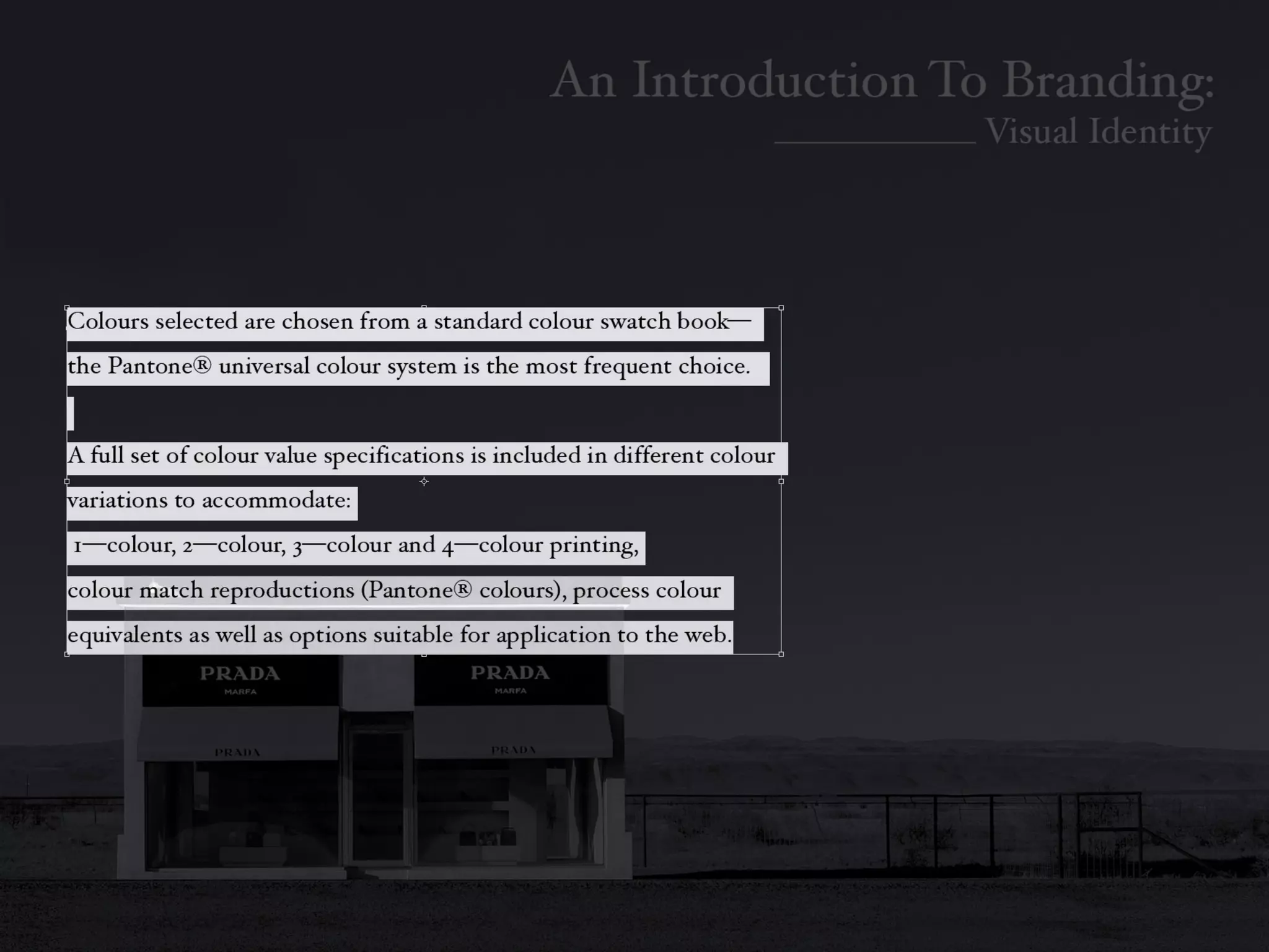 Introduction To Branding: Identity