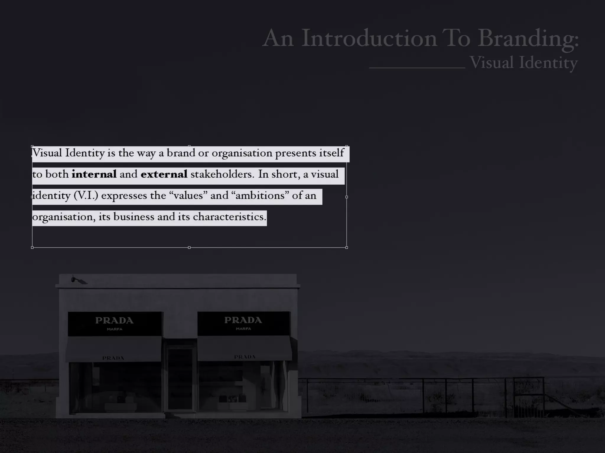 Introduction To Branding: Identity