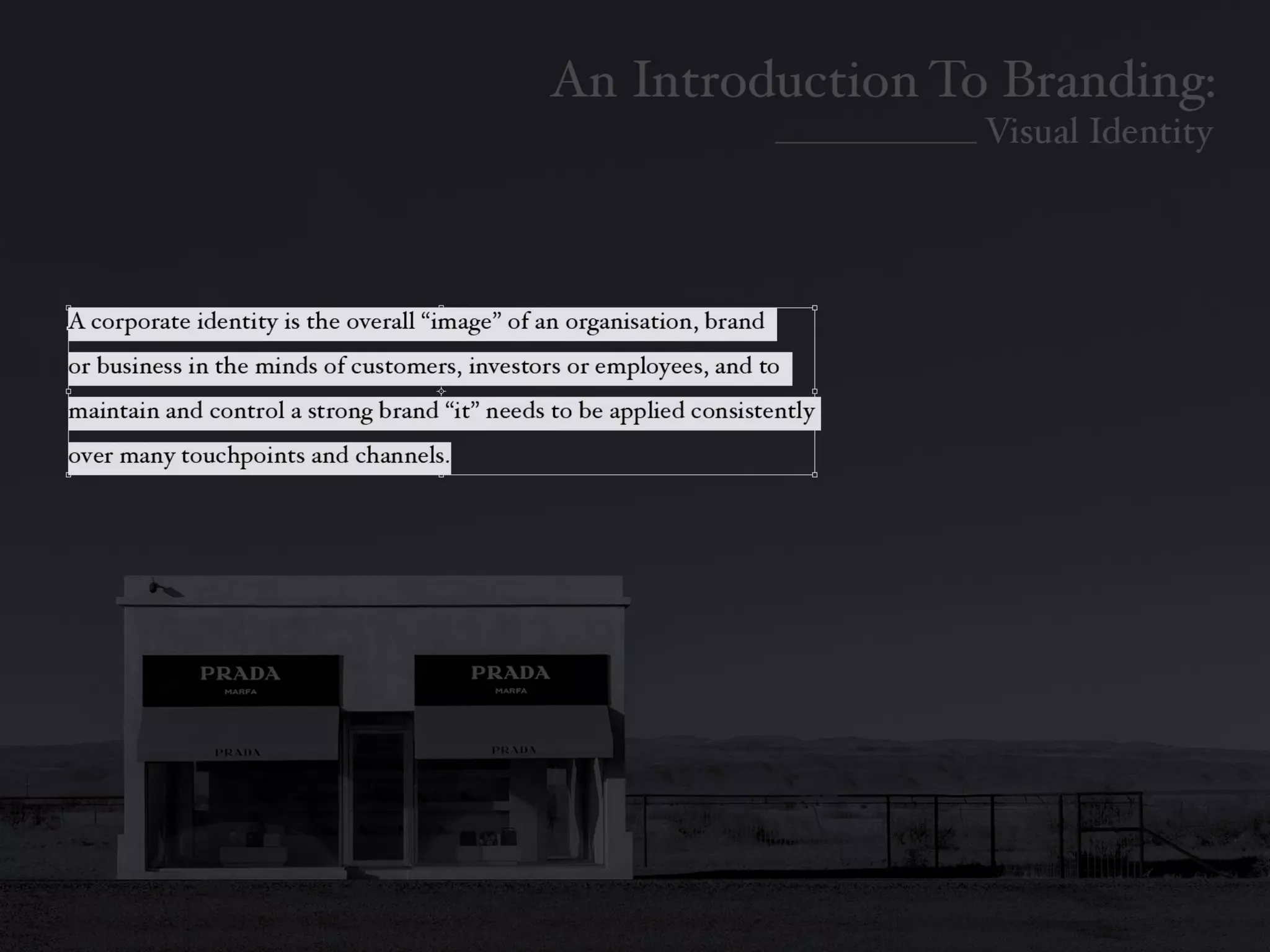 Introduction To Branding: Identity