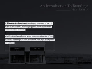 Introduction To Branding: Identity