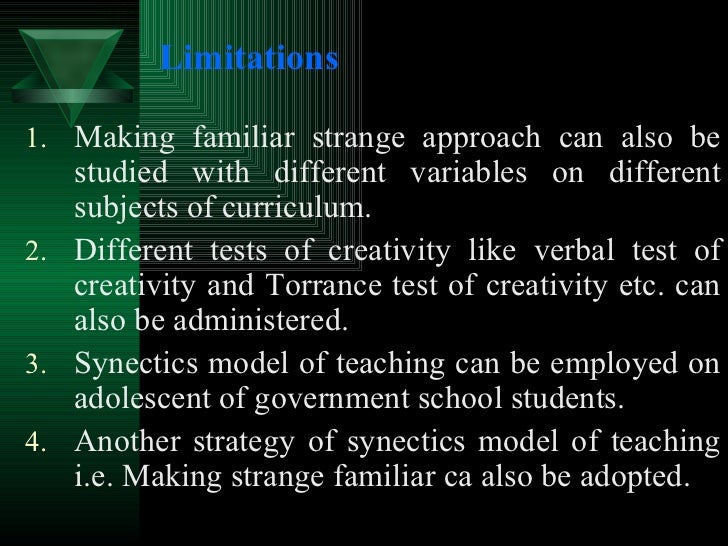 "MFS appraoach of Synectics Model