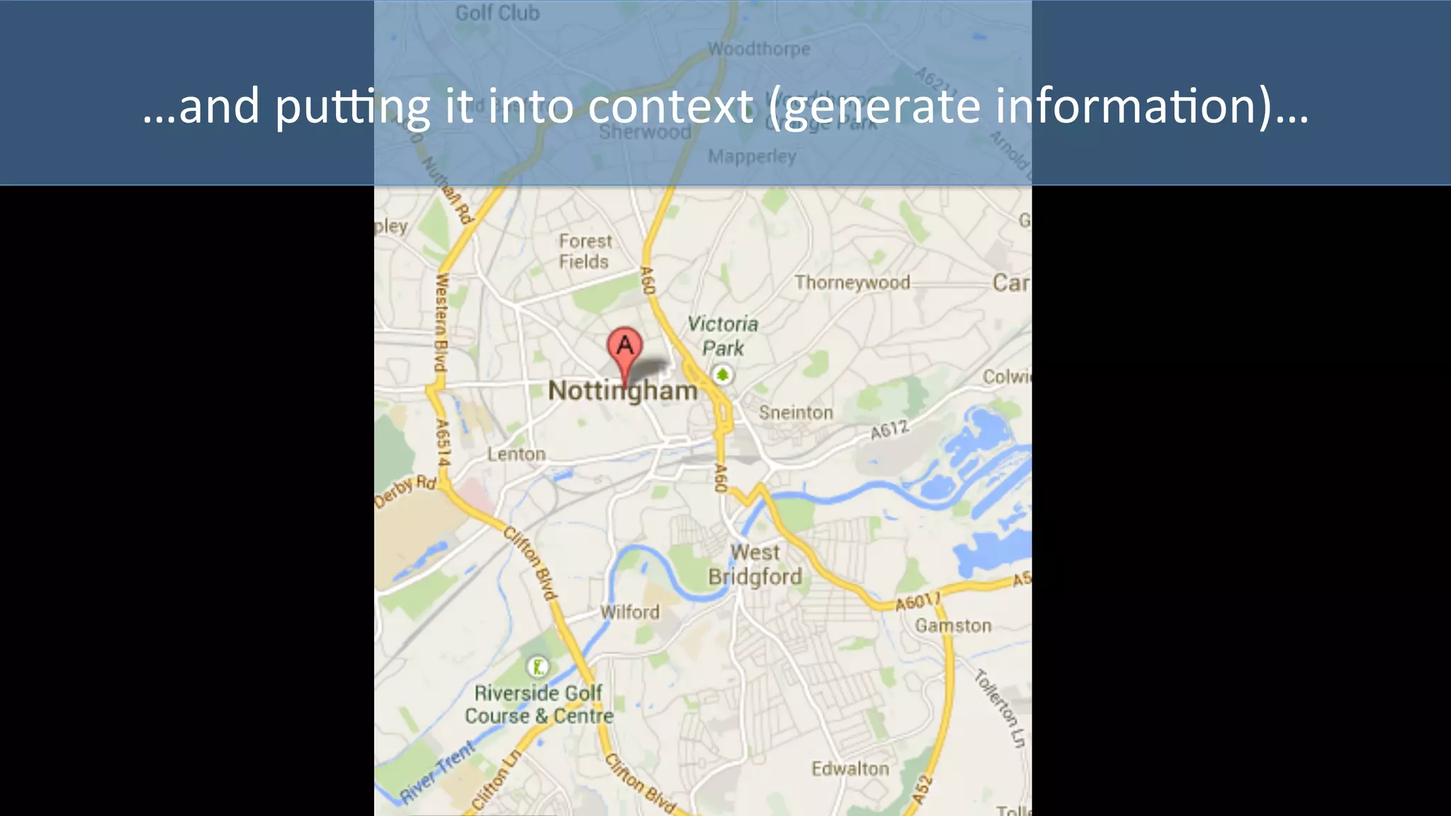 …and	
  puong	
  it	
  into	
  context	
  (generate	
  informaPon)…	
  
 