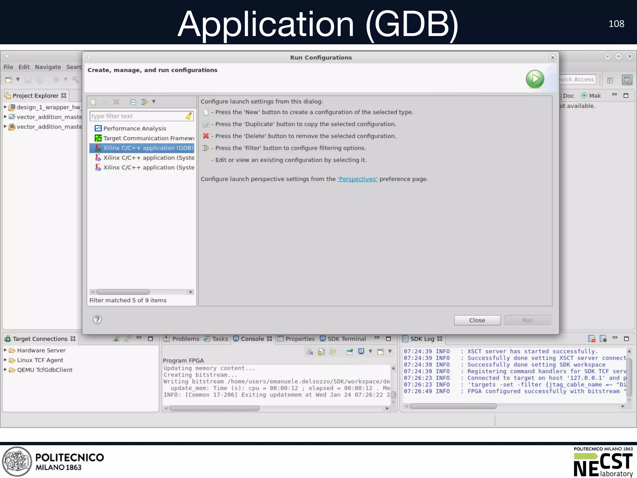 Application (GDB)
• text
 