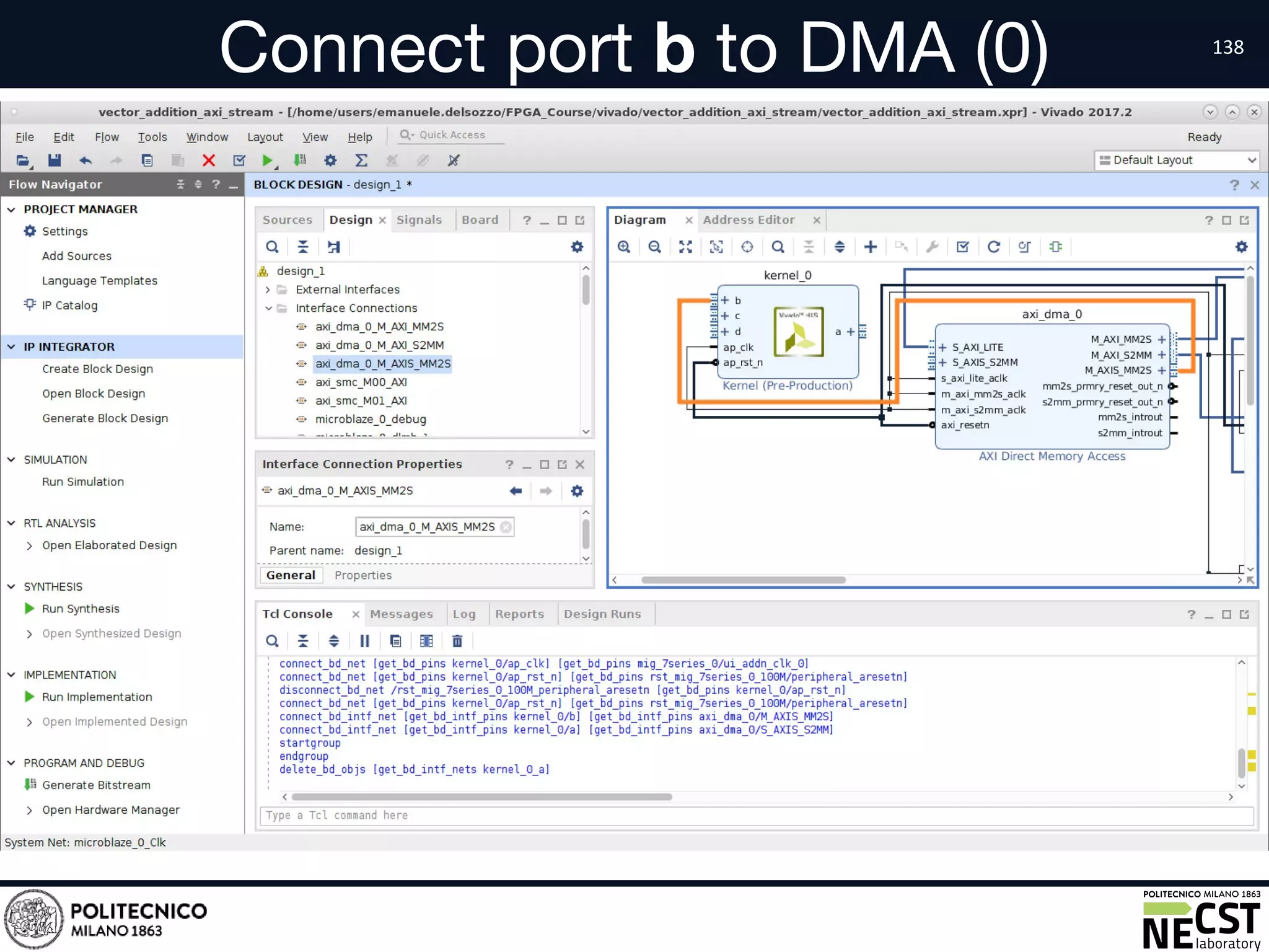 Connect port b to DMA (0)
• text
 