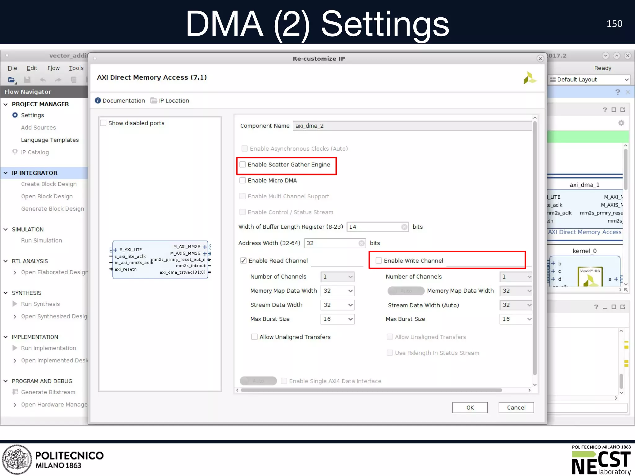 DMA (2) Settings
• text
 