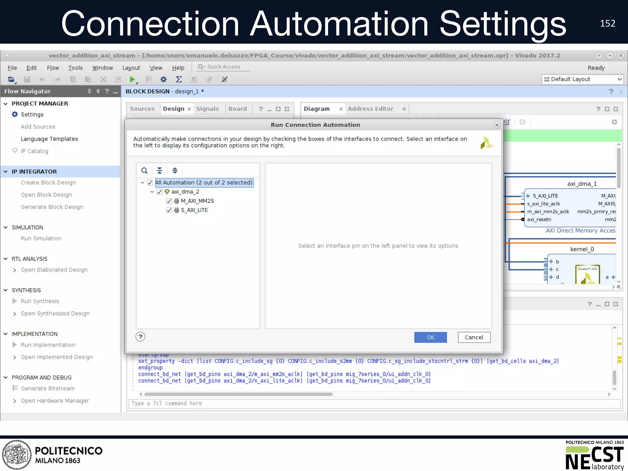 Connection Automation Settings
• text
 
