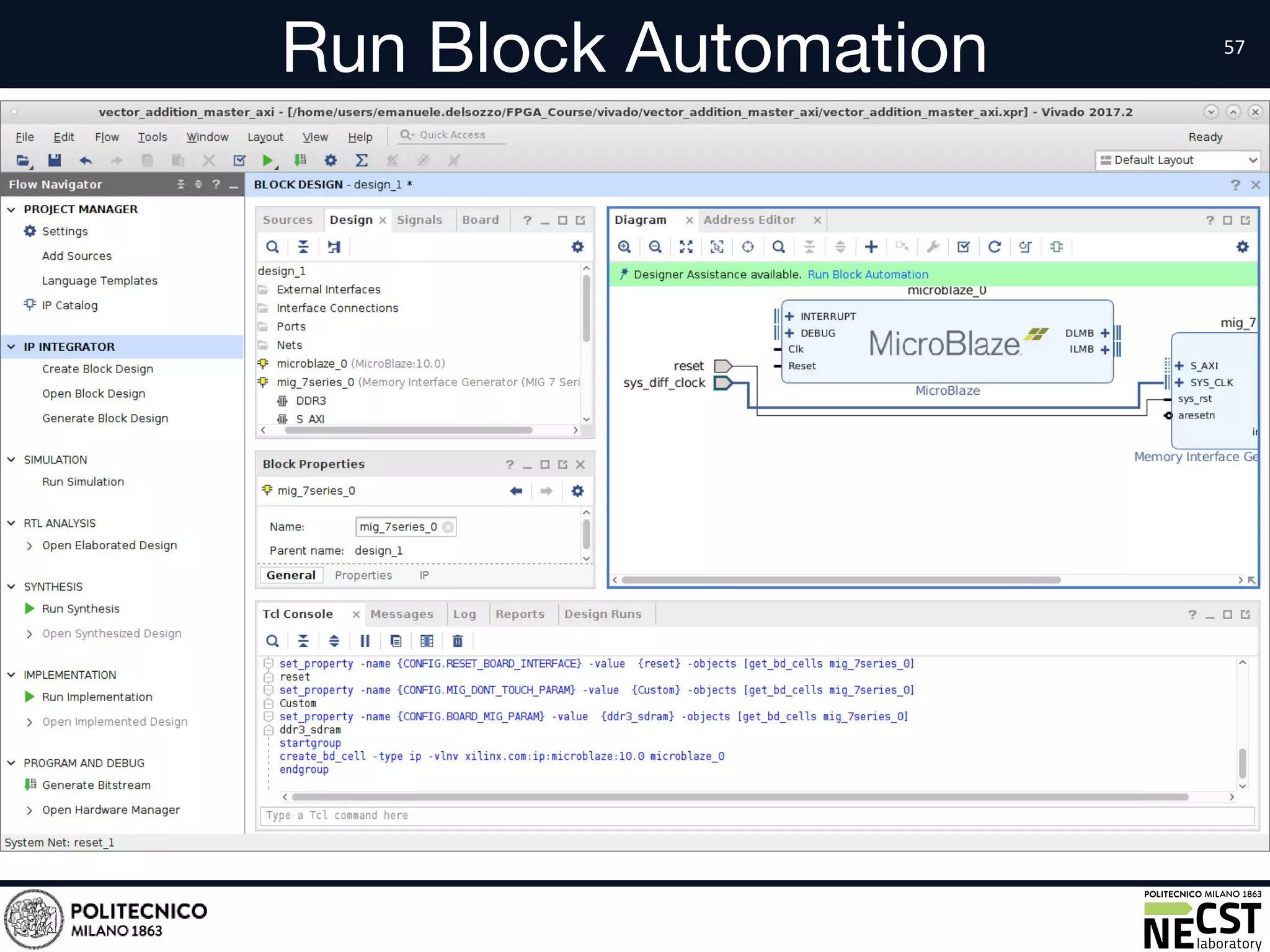 Run Block Automation
• text
 