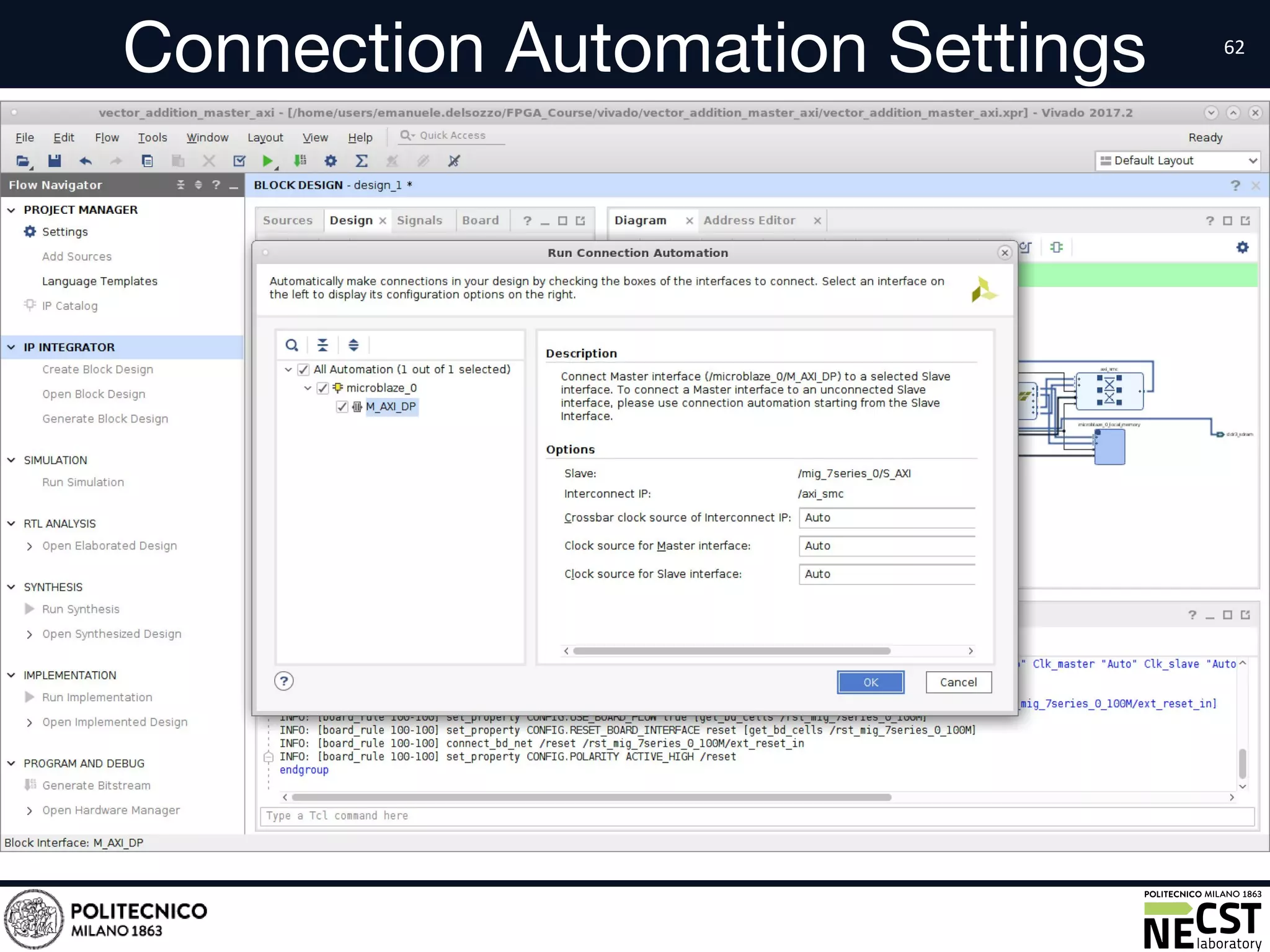 Connection Automation Settings
• text
 