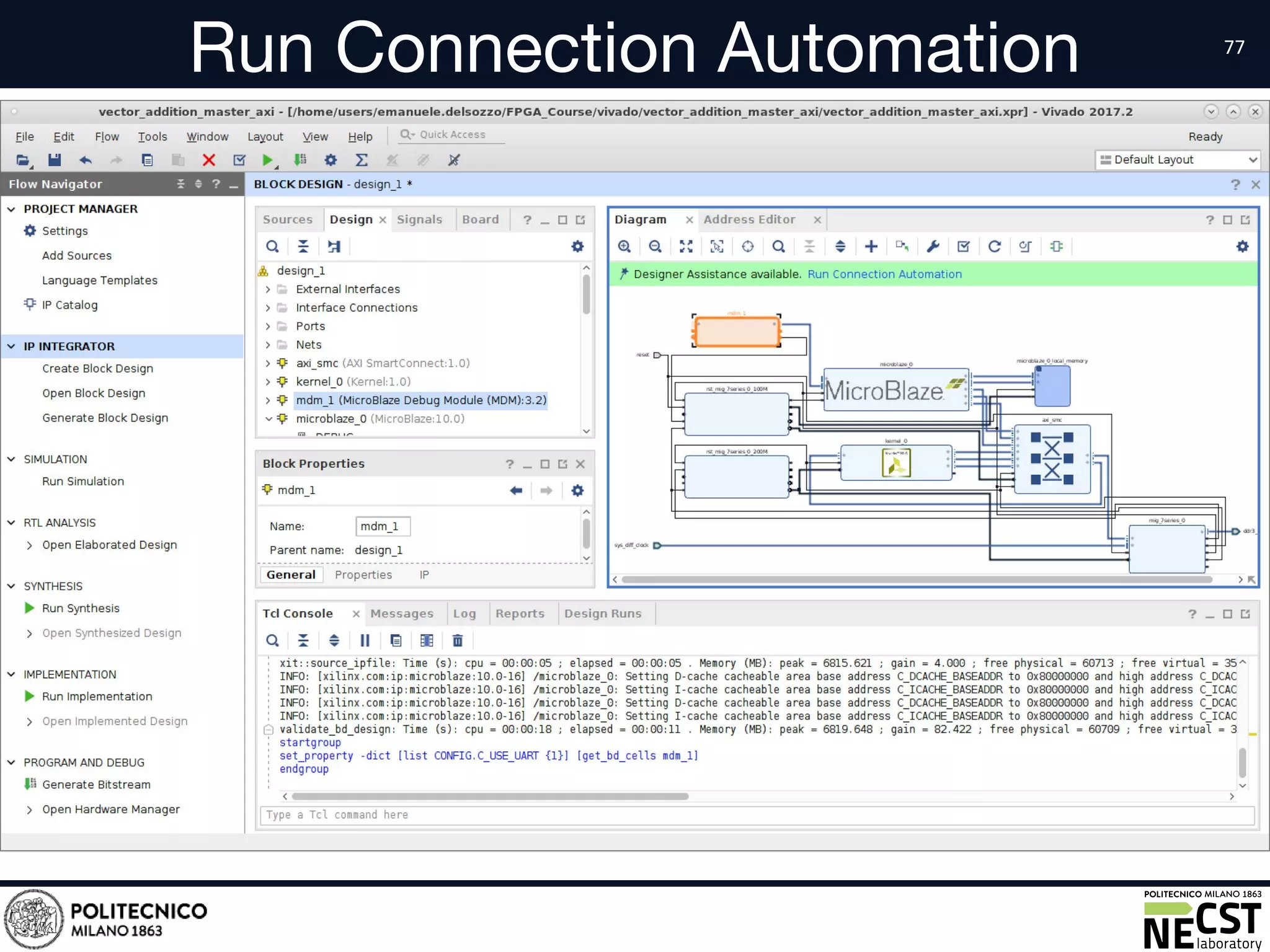 Run Connection Automation
• text
 
