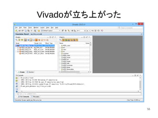 55
Vivadoが立ち上がった
 