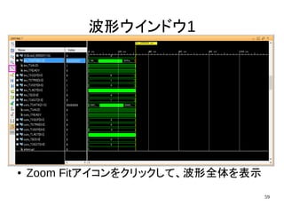 59
波形ウインドウ1
● Zoom Fitアイコンをクリックして、波形全体を表示
 