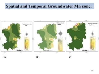 40
Spatial and Temporal Groundwater Mn conc.
A B C
 